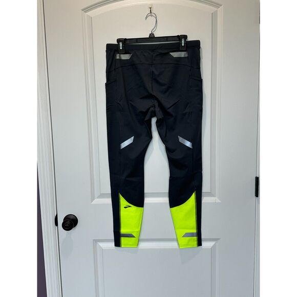 NWT Brooks Run Visible Tight Leggings Gray Reflective Size Large - Picture 4 of 11